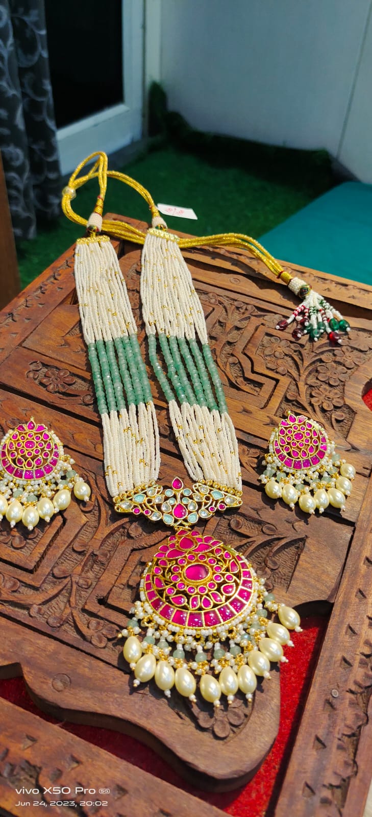 Exclusive Kundan Earrings | Nisharg Art Ahmedabad